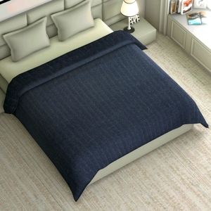 Navy Polar Melange Blanket (66x90, 100%
 Microfi